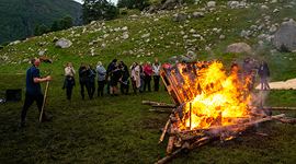 Stort leirbål