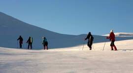 Speidere på skitur.