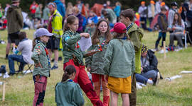 Speiderpatrulje som deltar i NM i speiding.