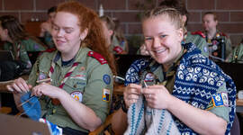 Rovere som strikker.