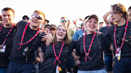 Frivillige på arrangementer.